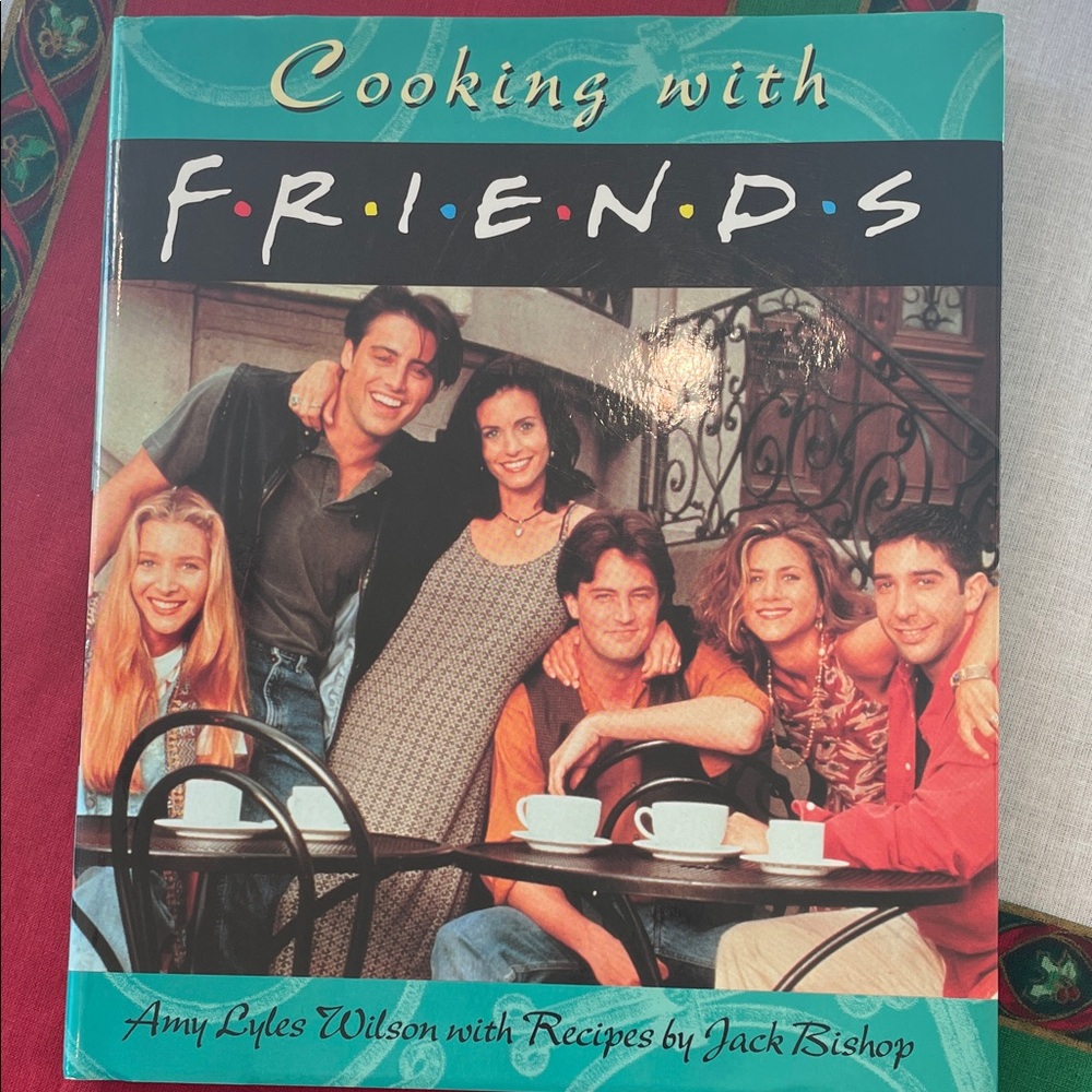 FRIENDS Cookbook w/Dark Gray Graphic Sweatshirt “Cooking With Friends Cookbook!”